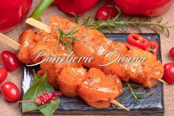 Brochette Poulet Mariné 250 grs